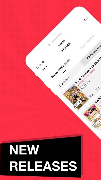 Emulate iPhone app Discover New Comics using MyAndroid