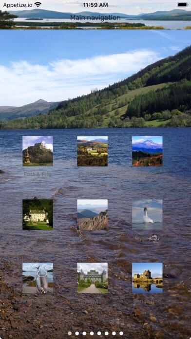 Emulate iPhone app Discover Scotland using MyAndroid Emulate iPhone app Discover Scotland using MyAndroid