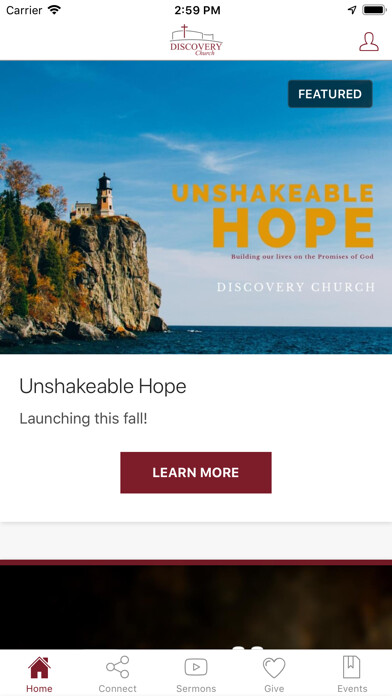 Emulate iPhone app Discovery Church MN using MyAndroid