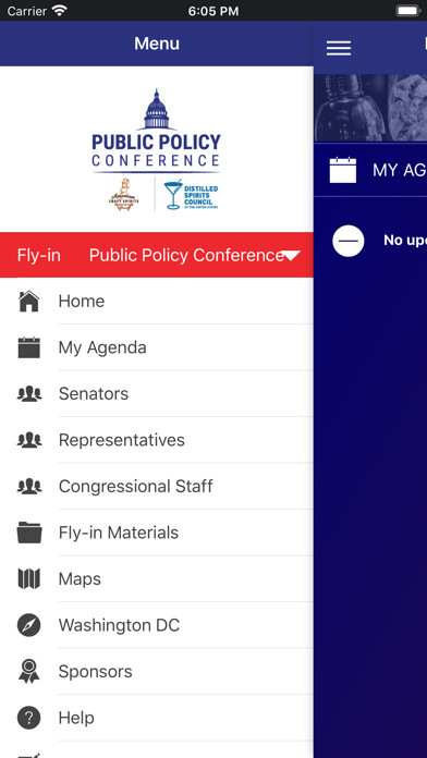 Emulate iPhone app DISCUS-ACSA Public Policy Conf using MyAndroid