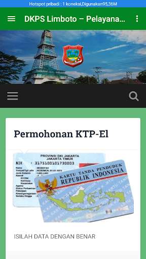 Run android online APK Disdukcapil Kabupaten Gorontalo from MyAndroid or emulate Disdukcapil Kabupaten Gorontalo using MyAndroid