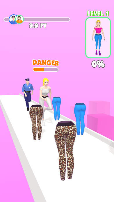 Emulate iPhone app Disguise Rush! using MyAndroid