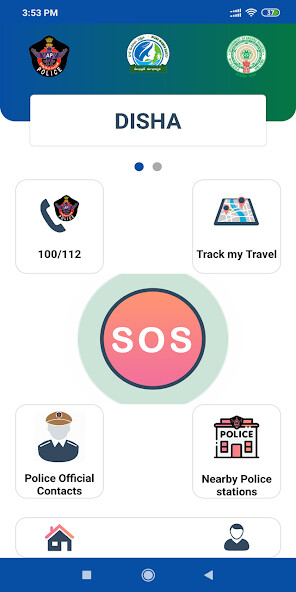 Run android online APK Disha SOS from MyAndroid or emulate Disha SOS using MyAndroid