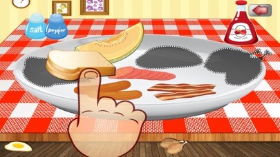 Emulate iPhone app Dish Puzzle  For Toddlers using MyAndroid