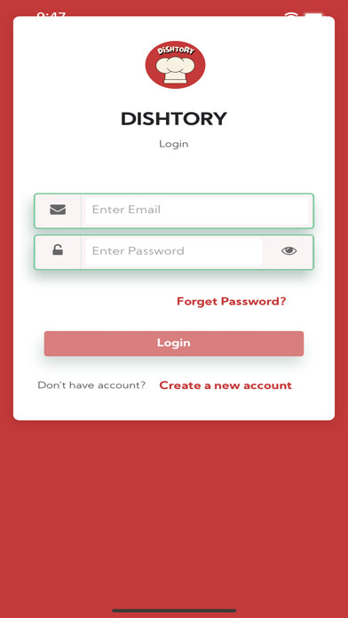 Emulate iPhone app Dishtory using MyAndroid