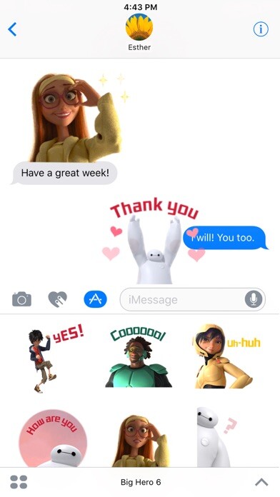 Emulate iPhone app Disney Stickers: Big Hero 6 using MyAndroid Emulate iPhone app Disney Stickers: Big Hero 6 using MyAndroid