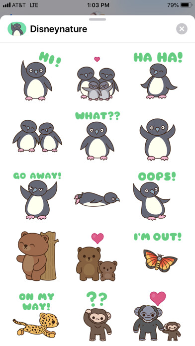 Emulate iPhone app Disney Stickers: Disneynature using MyAndroid