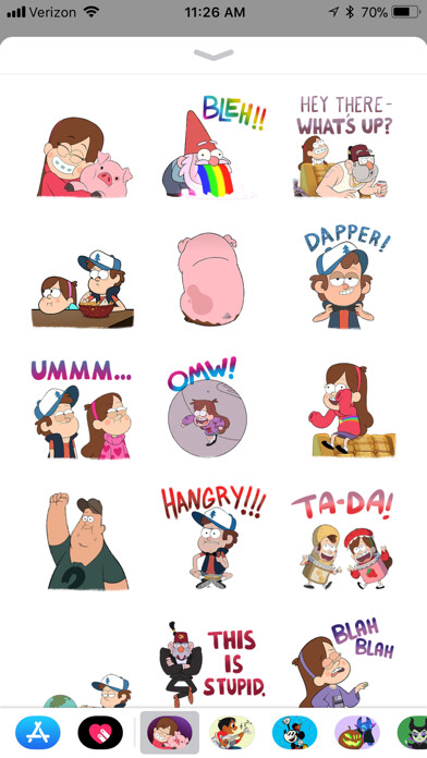 Emulate iPhone app Disney Stickers: Gravity Falls using MyAndroid Emulate iPhone app Disney Stickers: Gravity Falls using MyAndroid