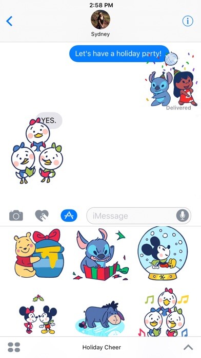 Emulate iPhone app Disney Stickers: Holiday Cheer using MyAndroid Emulate iPhone app Disney Stickers: Holiday Cheer using MyAndroid