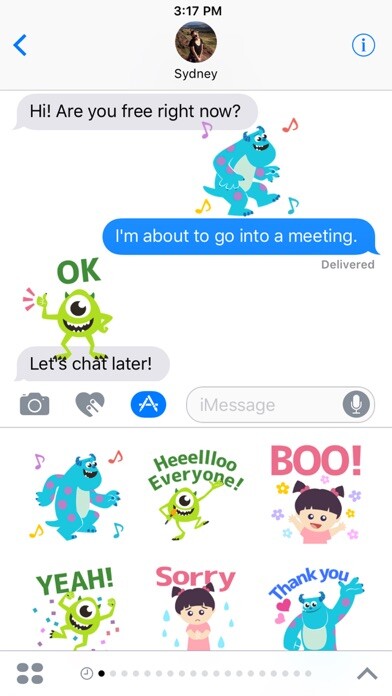 Emulate iPhone app Disney Stickers: Monsters Inc. using MyAndroid Emulate iPhone app Disney Stickers: Monsters Inc. using MyAndroid