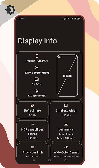 Emulate Android APK Display Info