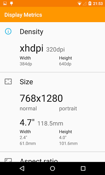 Emulate Android APK Display Metrics Emulate Android APK Display Metrics