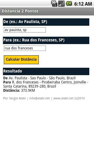 Run android online APK Distancia 2 Pontos from MyAndroid or emulate Distancia 2 Pontos using MyAndroid