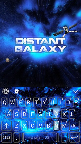 Run android online APK Distant Galaxy Kika EmojiTheme from MyAndroid or emulate Distant Galaxy Kika EmojiTheme using MyAndroid