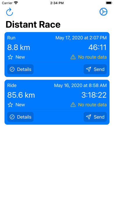 Emulate iPhone app Distant Race using MyAndroid