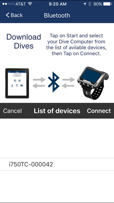 Emulate iPhone app DiverLog Lite using MyAndroid