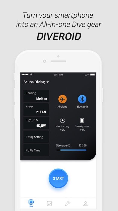 Run android online APK DIVEROID 2.0 from MyAndroid or emulate DIVEROID 2.0 using MyAndroid