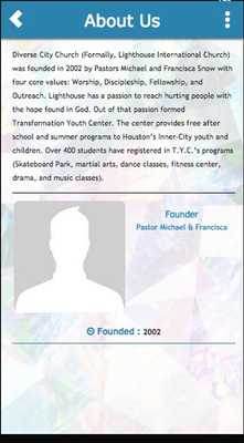 Emulate Android APK Diverse City Church