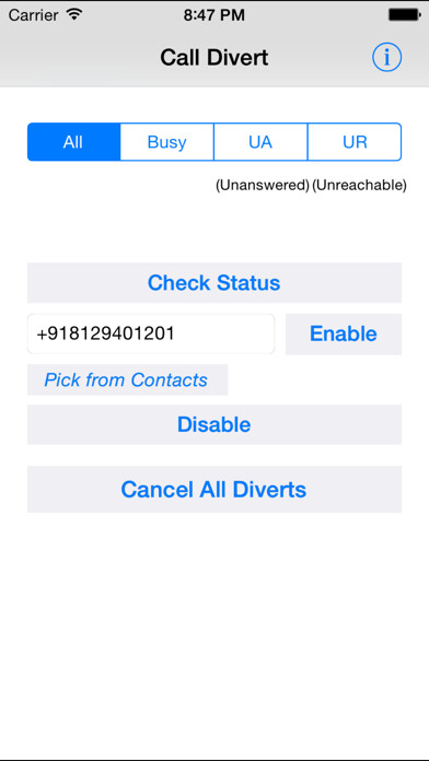 Emulate iPhone app Divert Calls using MyAndroid Emulate iPhone app Divert Calls using MyAndroid