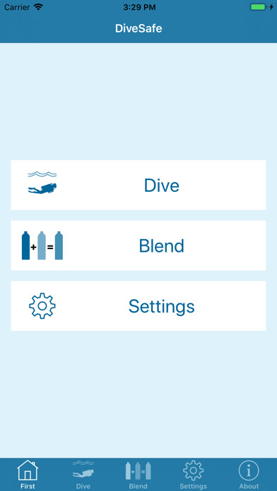 Emulate iPhone app DiveSafe using MyAndroid