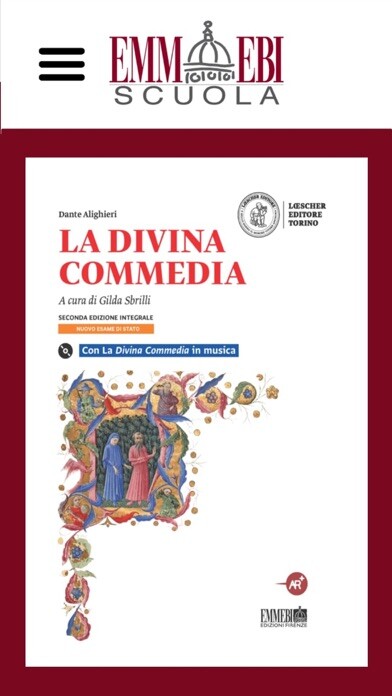 Emulate iPhone app Divina Commedia-Emmebi Scuola using MyAndroid Emulate iPhone app Divina Commedia-Emmebi Scuola using MyAndroid