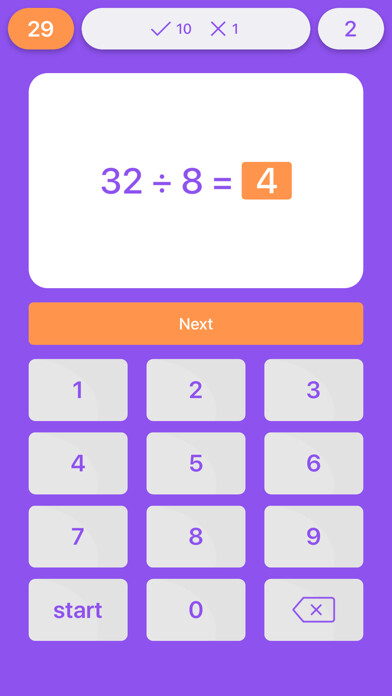 Emulate iPhone app Division Flash Cards Quiz using MyAndroid Emulate iPhone app Division Flash Cards Quiz using MyAndroid