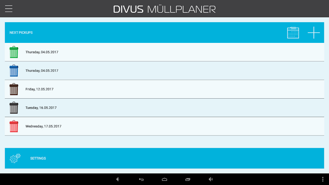 Run android online APK DIVUS MÜLLPLANER from MyAndroid or emulate DIVUS MÜLLPLANER using MyAndroid