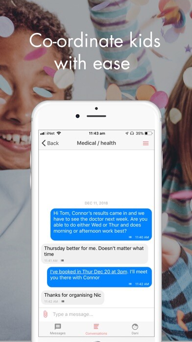 Emulate iPhone app Divvito Messenger using MyAndroid