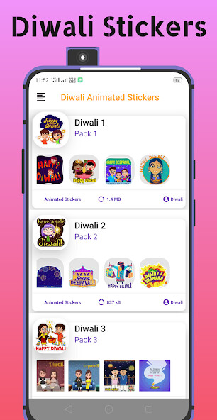 Run android online APK Diwali - Animated Stickers from MyAndroid or emulate Diwali - Animated Stickers using MyAndroid