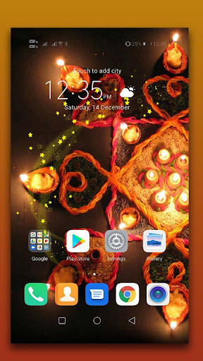 Emulate Android APK Diwali Live Wallpaper