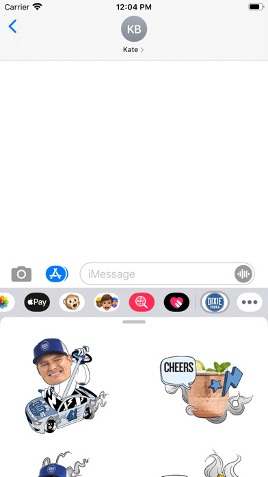 Emulate iPhone app Dixie Vodka Sticker Pack 1 using MyAndroid Emulate iPhone app Dixie Vodka Sticker Pack 1 using MyAndroid