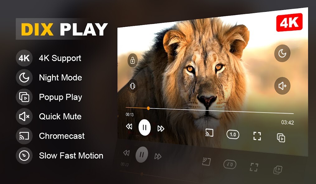 Run android online APK Dix Play- HD Video Player 2022 from MyAndroid or emulate Dix Play- HD Video Player 2022 using MyAndroid