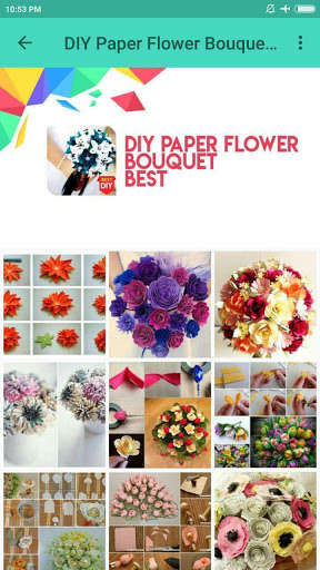 Run android online APK DIY Paper Flower Bouquet Best from MyAndroid or emulate DIY Paper Flower Bouquet Best using MyAndroid