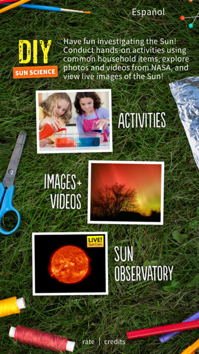 Emulate iPhone app DIY Sun Science using MyAndroid