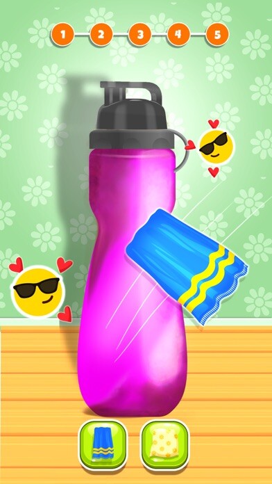 Emulate iPhone app DIY Water Bottle Making Games using MyAndroid