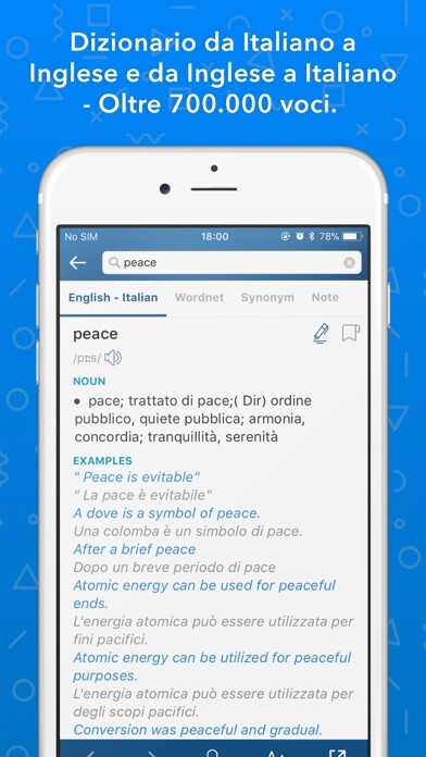 Emulate iPhone app Dizionario Inglese-Italiano using MyAndroid Emulate iPhone app Dizionario Inglese-Italiano using MyAndroid