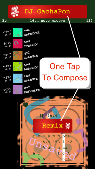 Emulate iPhone app DJ GACHAPON using MyAndroid