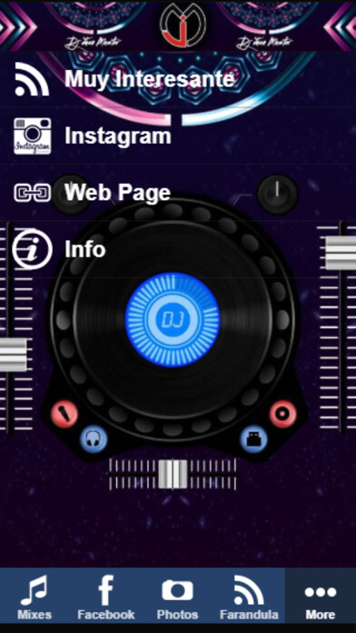 Emulate iPhone app Dj Juan Master using MyAndroid