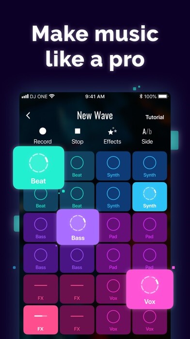 Emulate iPhone app Dj Pad ONE: Music & Beat Maker using MyAndroid Emulate iPhone app Dj Pad ONE: Music & Beat Maker using MyAndroid