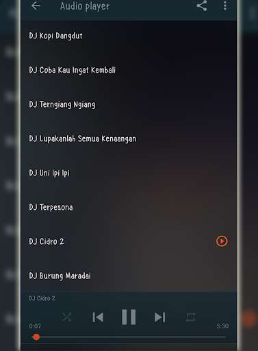 Run android online APK DJ Remix Cidro 2 Full Bass from MyAndroid or emulate DJ Remix Cidro 2 Full Bass using MyAndroid