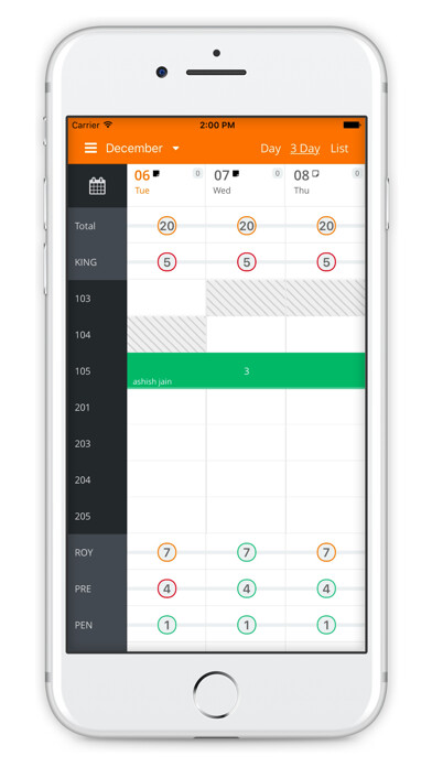 Emulate iPhone app DJUBO - Hotel Management App using MyAndroid