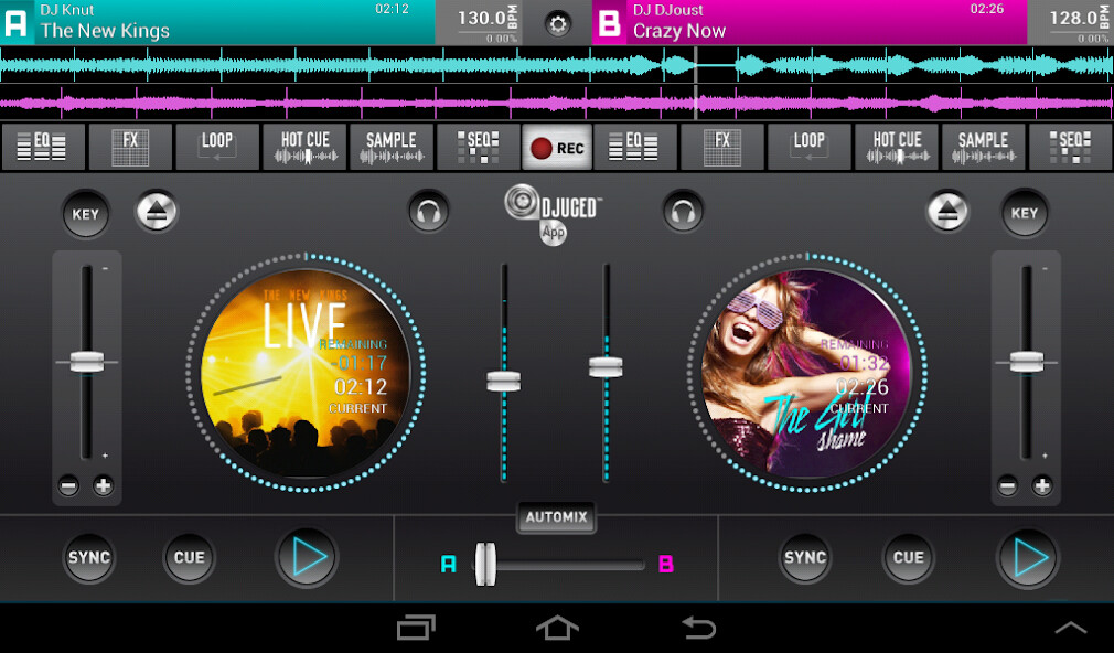 Run android online APK DJUCED App from MyAndroid or emulate DJUCED App using MyAndroid