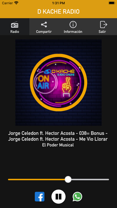 Emulate iPhone app D KACHE RADIO using MyAndroid