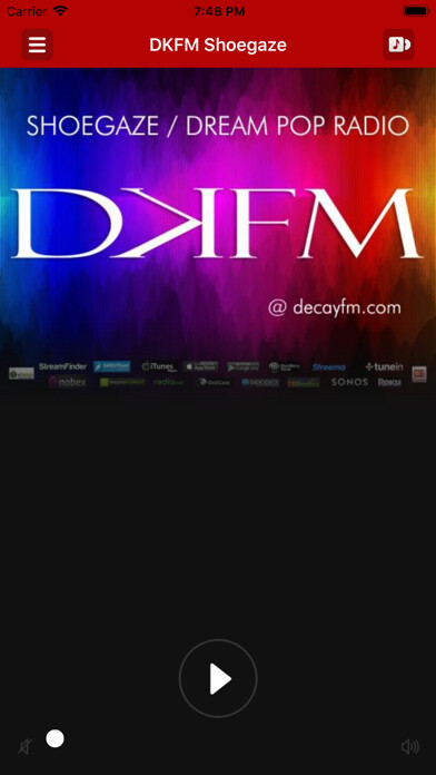 Emulate iPhone app DKFM Shoegaze using MyAndroid