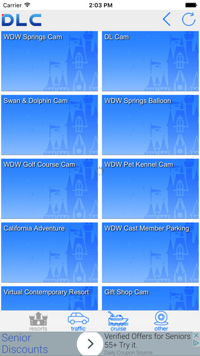Emulate iPhone app DLC - Disney Web Cams using MyAndroid Emulate iPhone app DLC - Disney Web Cams using MyAndroid