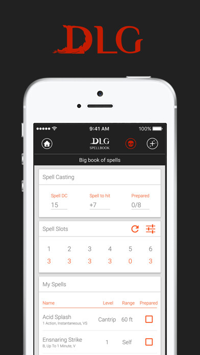 Emulate iPhone app DLG Spellbook 5E for D&D using MyAndroid Emulate iPhone app DLG Spellbook 5E for D&D using MyAndroid