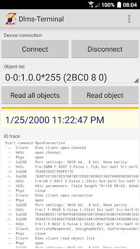 Run android online APK Dlms-Terminal from MyAndroid or emulate Dlms-Terminal using MyAndroid