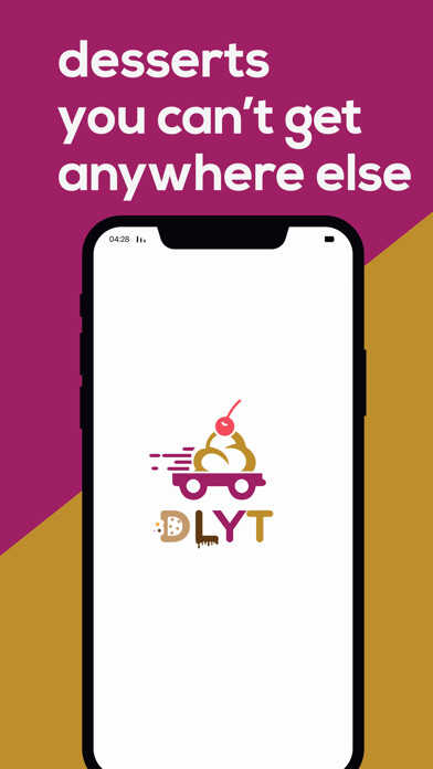 Emulate iPhone app DLYT: Desserts delivery using MyAndroid Emulate iPhone app DLYT: Desserts delivery using MyAndroid