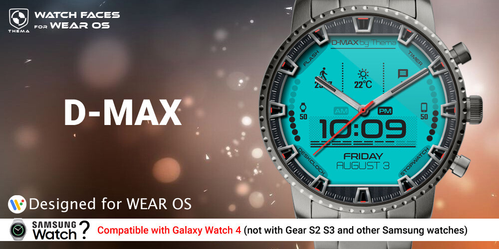 Run android online APK D-Max Watch Face from MyAndroid or emulate D-Max Watch Face using MyAndroid