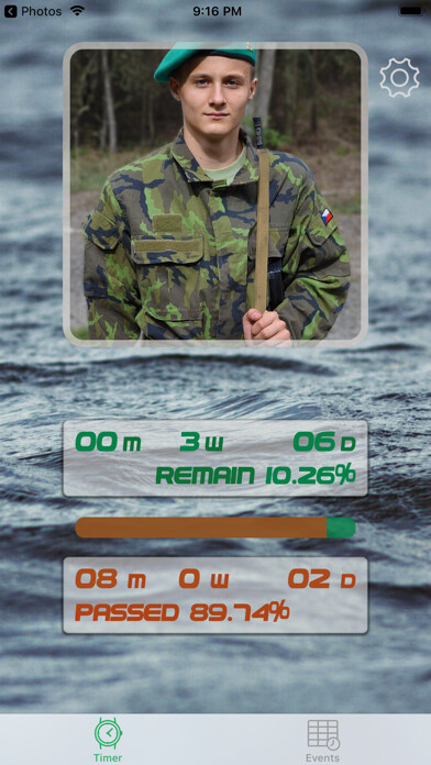 Emulate iPhone app DMB Timer countdown time event using MyAndroid